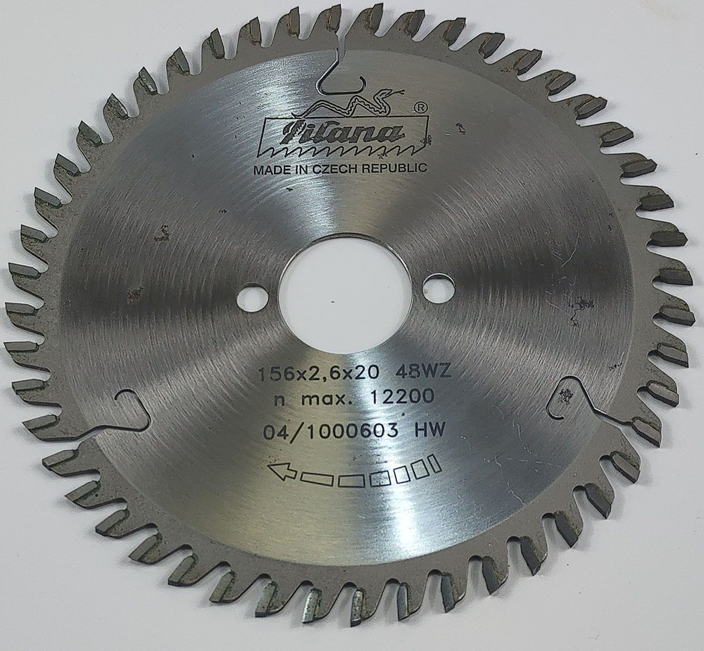 Пила дисковая TCT "Pilana" 156x2.6/1.6x30 z48 91 WZ