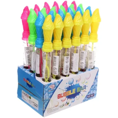 Мыльные пузыри «Пломбирный рожок», 25 см, 80 мл, цвет микс