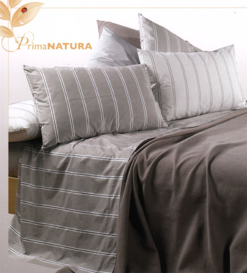 Постельное белье семейное Caleffi Palinuro серое Италия