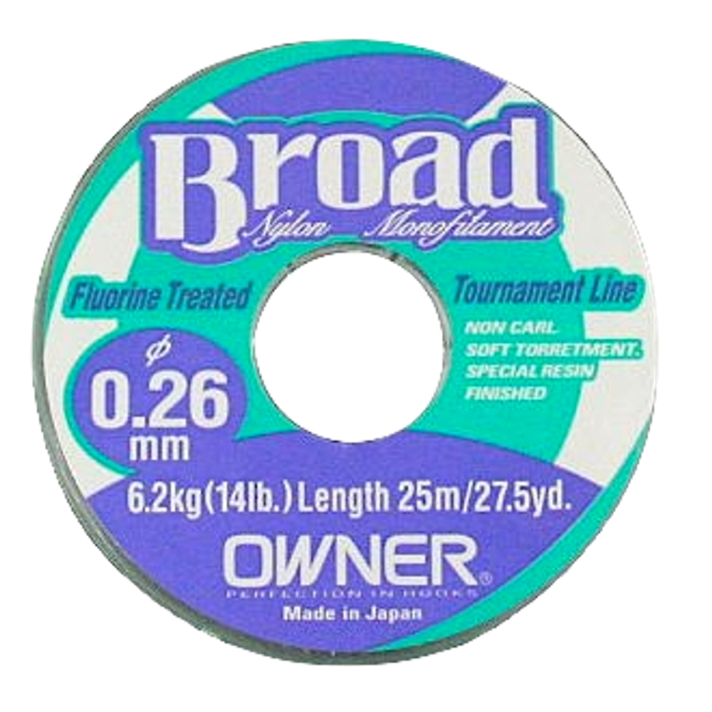 Леска Owner  25м Broad 0.16мм 2.7кг
