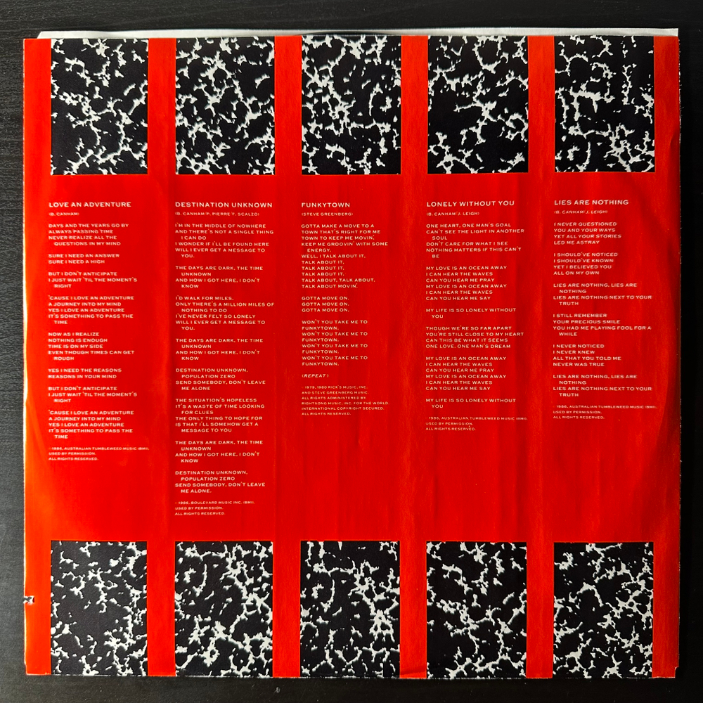 Pseudo Echo ‎– Love An Adventure (США 1987г.)