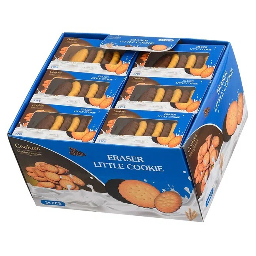 Ластик Basir, фигурный, серия "Печенье", цветной объёмный корпус, в пластиковой упаковке