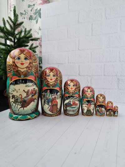 Матрёшка 21см "Тройка" 7мест