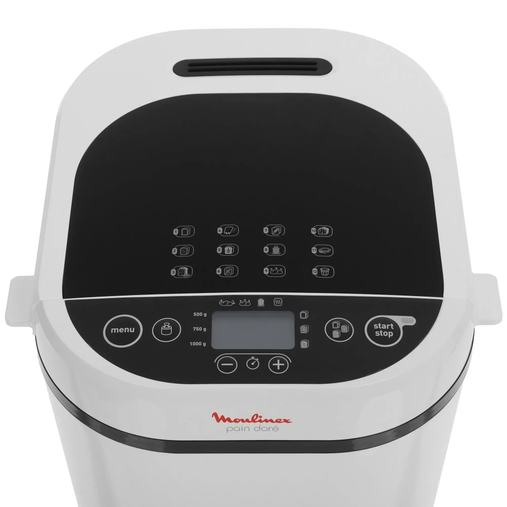 Хлебопечь Moulinex Pain Doré OW2101, 12 программ, белый, 31 см х 29 см х 29 см