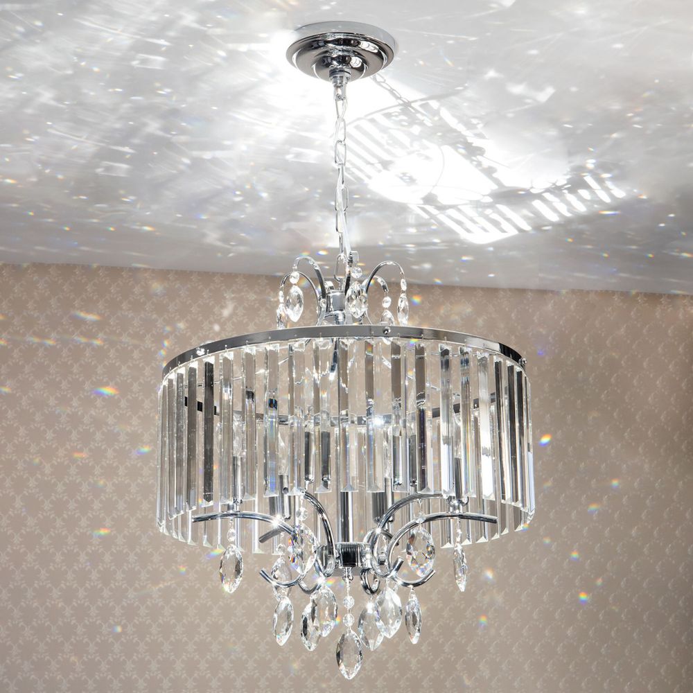 Citilux Инга CL335161 Люстра подвесная хрустальная Хром