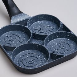 СКОВОРОДА AGNESS "СМАЙЛ" С "МРАМОРНЫМ" АНТИПРИГАР.ПОКРЫТИЕМ ДИА. 18,5 СМ, ВЫСОТА 2,5СМ