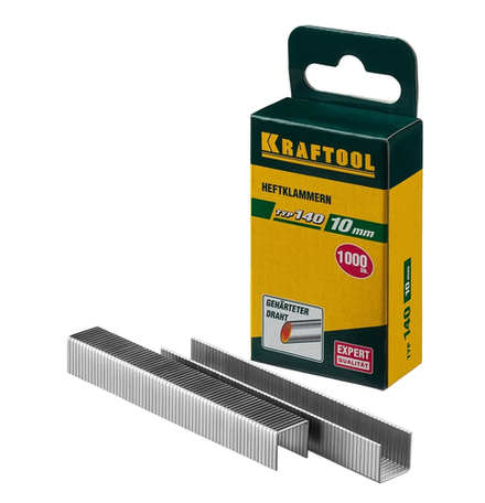 31680-10 KRAFTOOL тип 140 10мм 1000шт скобы для степлера
