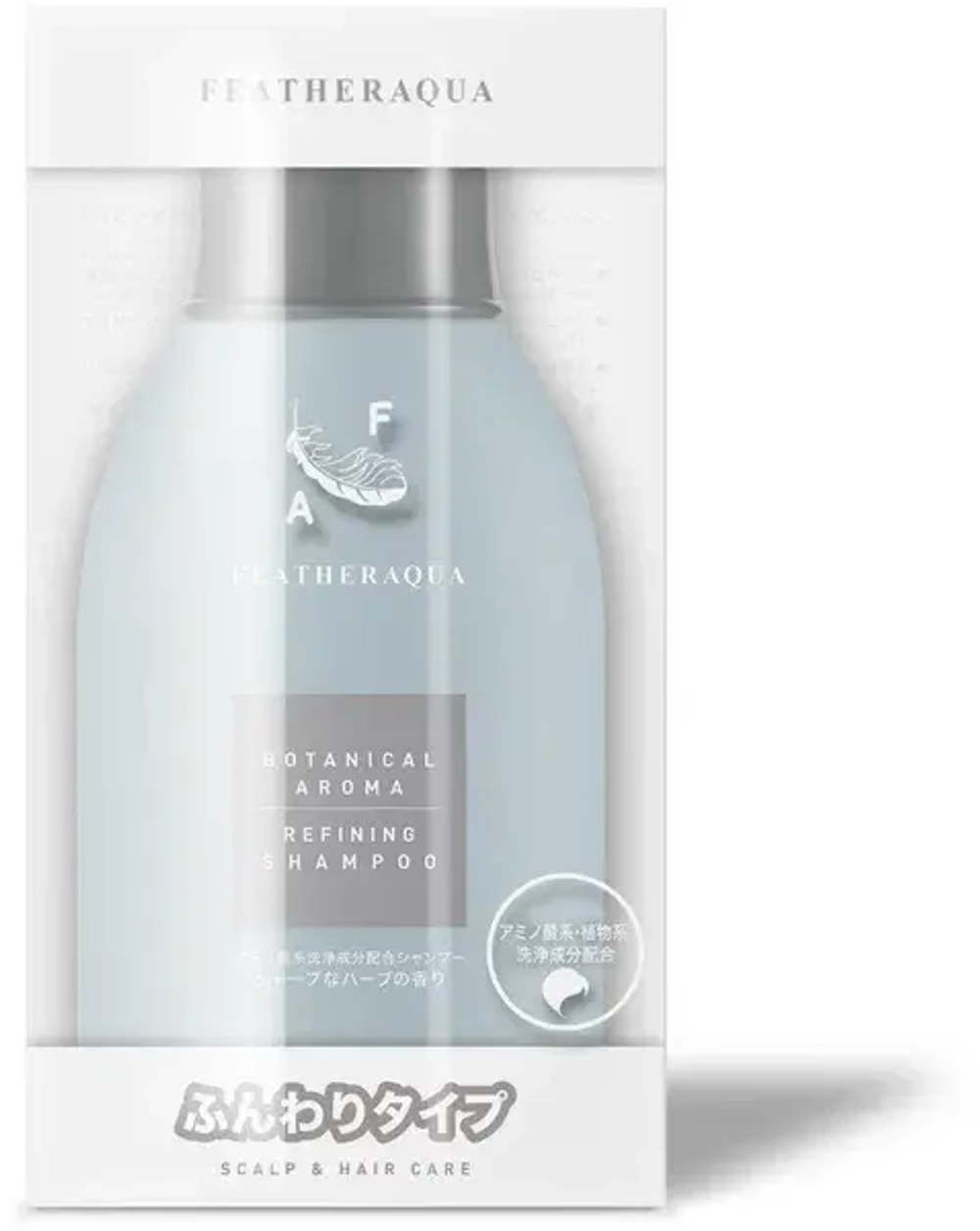 FEATHERAQUA Стимулирующий шампунь AMINO J5 Botanical Aroma Refining Shampoo J5, 280 мл