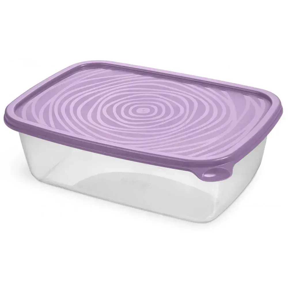 Контейнер прямоугольный Романо 1,6л колор (комплект 24 шт)