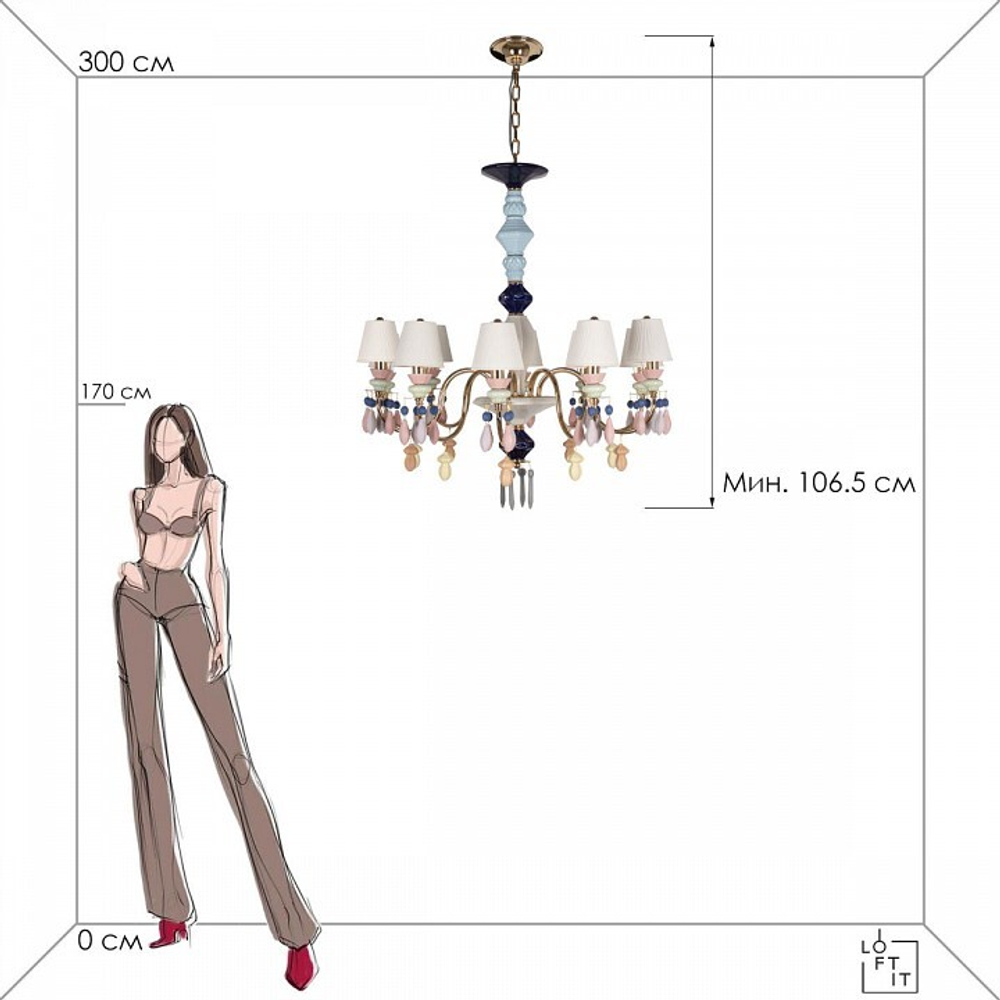 Подвесная люстра Loft it 10203/10 Mult