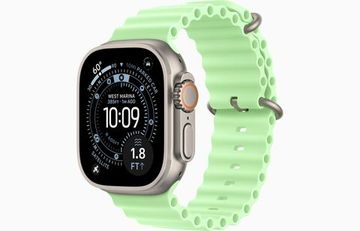 Умные часы Apple Watch Ultra 3, 49 мм, Natural Titanium Neon Green Ocean Band