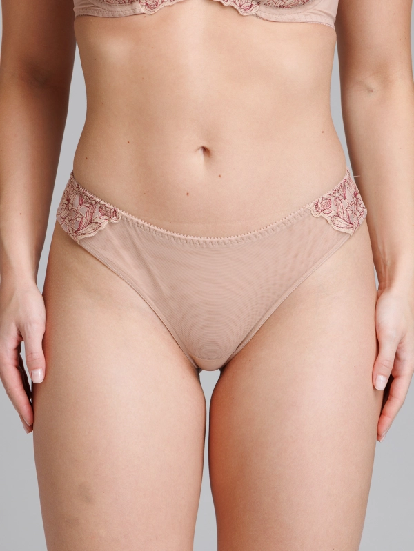 Трусы Zebra бразилиана (скин/бургундия)