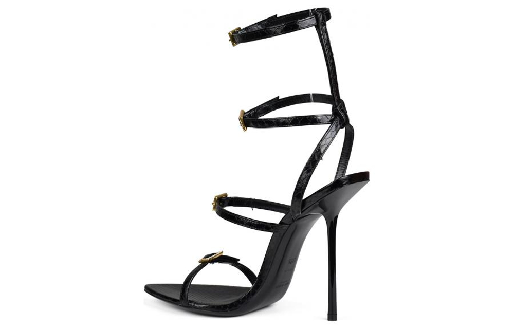 SAINT LAURENT NUIT One Strap Sandals 11.5cm Women"s Black