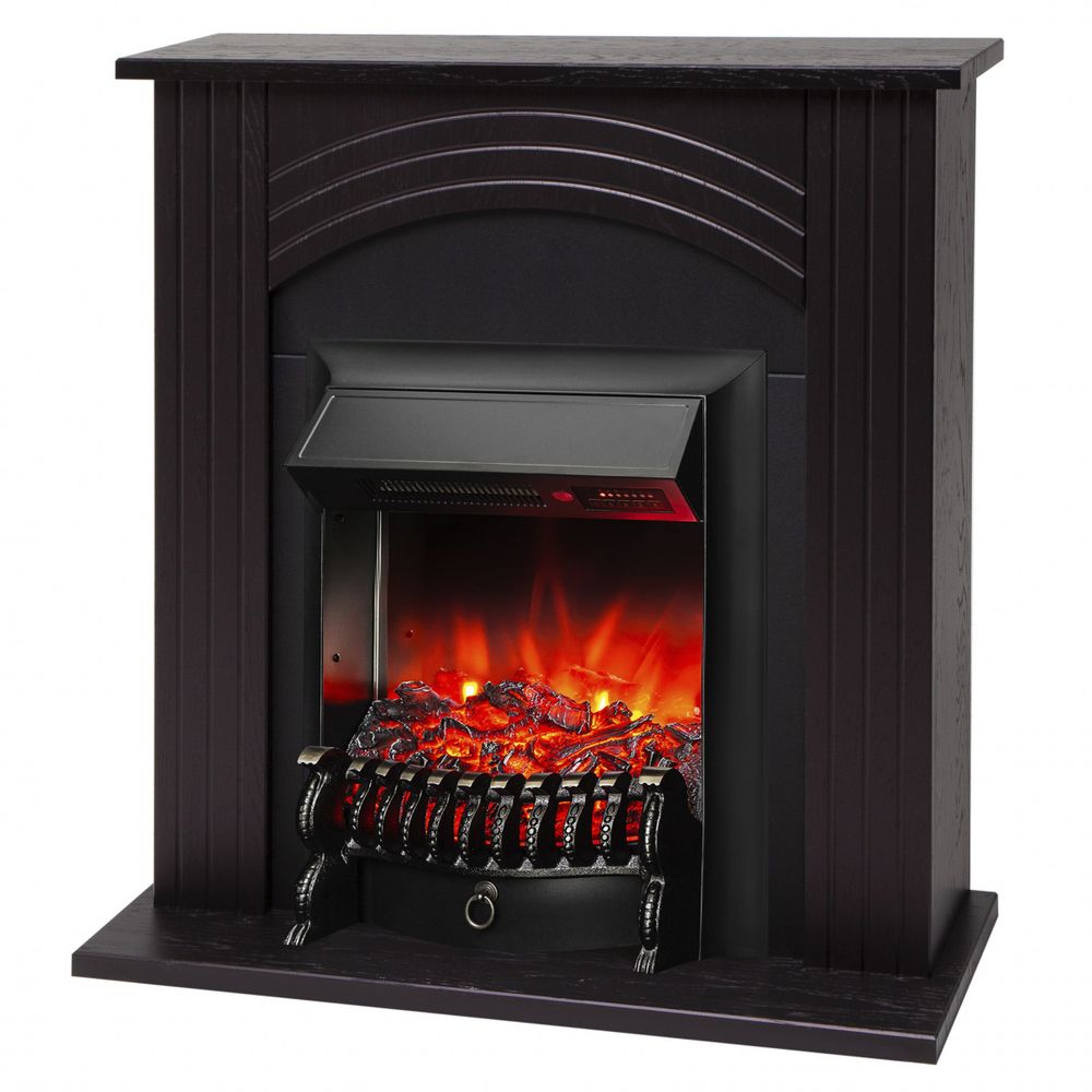 Электрокамин RealFlame Hanna DN орех с очагом Fobos Lux Black RC