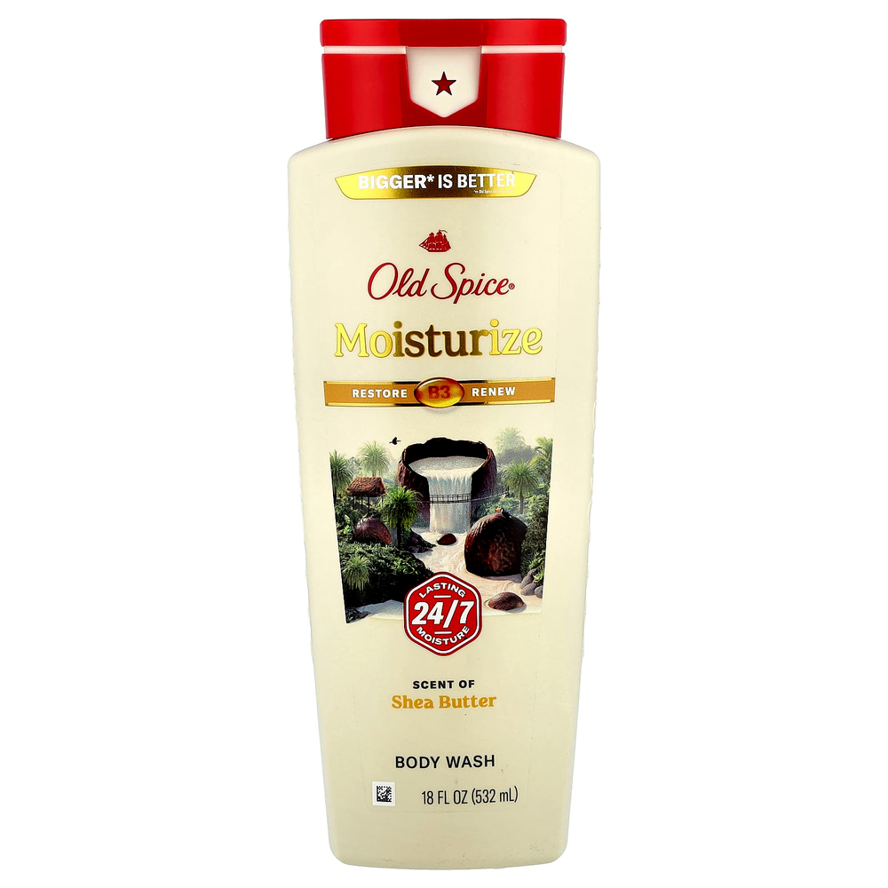 Old Spice, Гель для душа, увлажнение, масло ши, 532 мл (18 жидк. Унций)