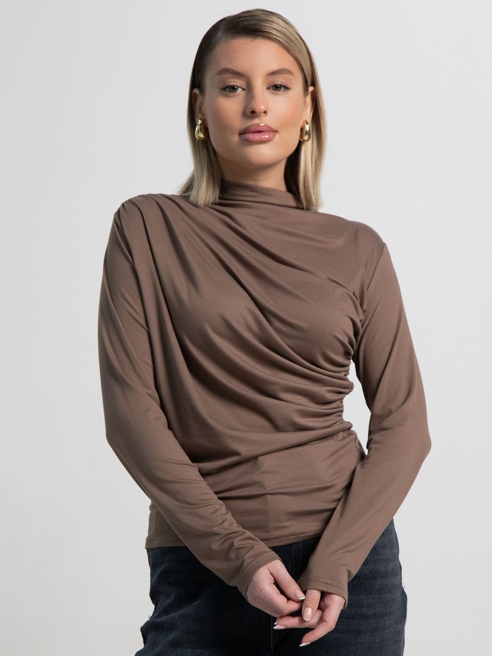 Лонгслив Тайна сердца (коричневый) Б15510-7М LT Collection