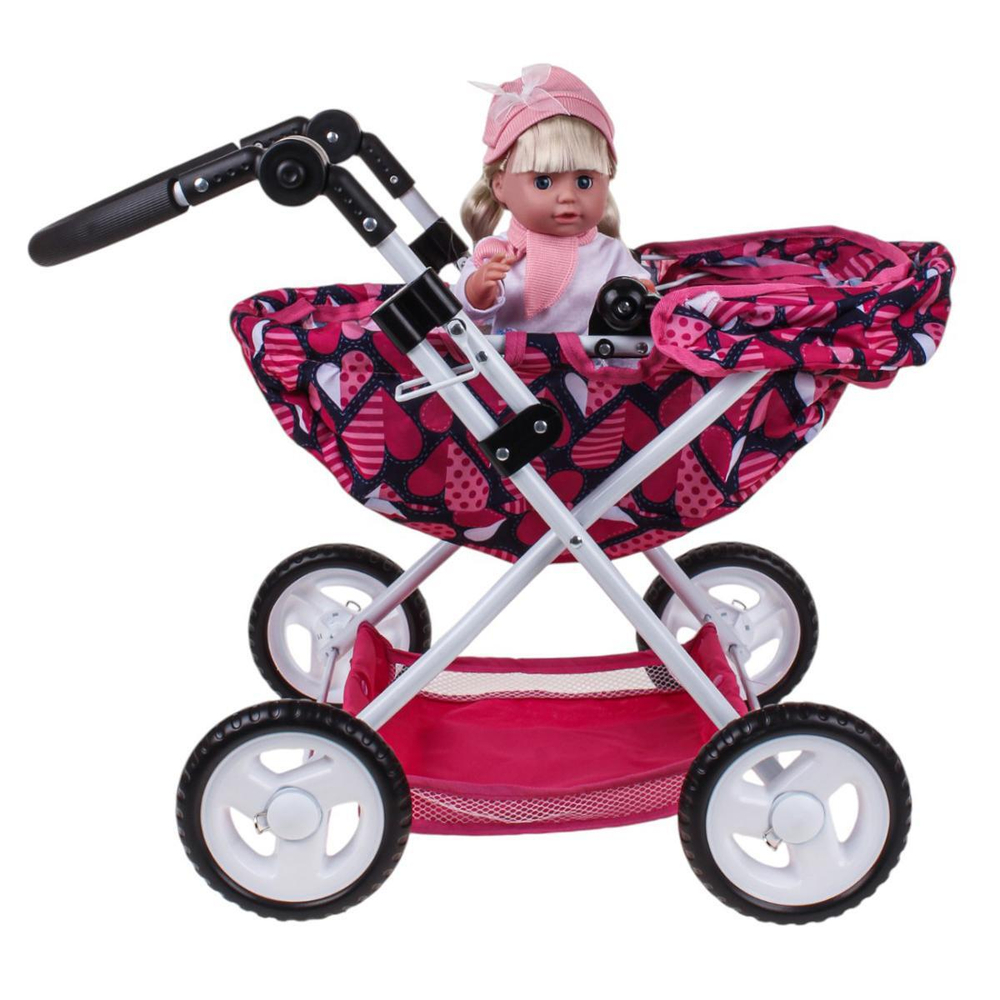 Коляска для куклы лежачая, пакет FL9138