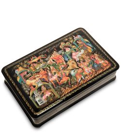 Народные промыслы ШК-35/ 1 Шкатулка «Летучий Корабль» Осин