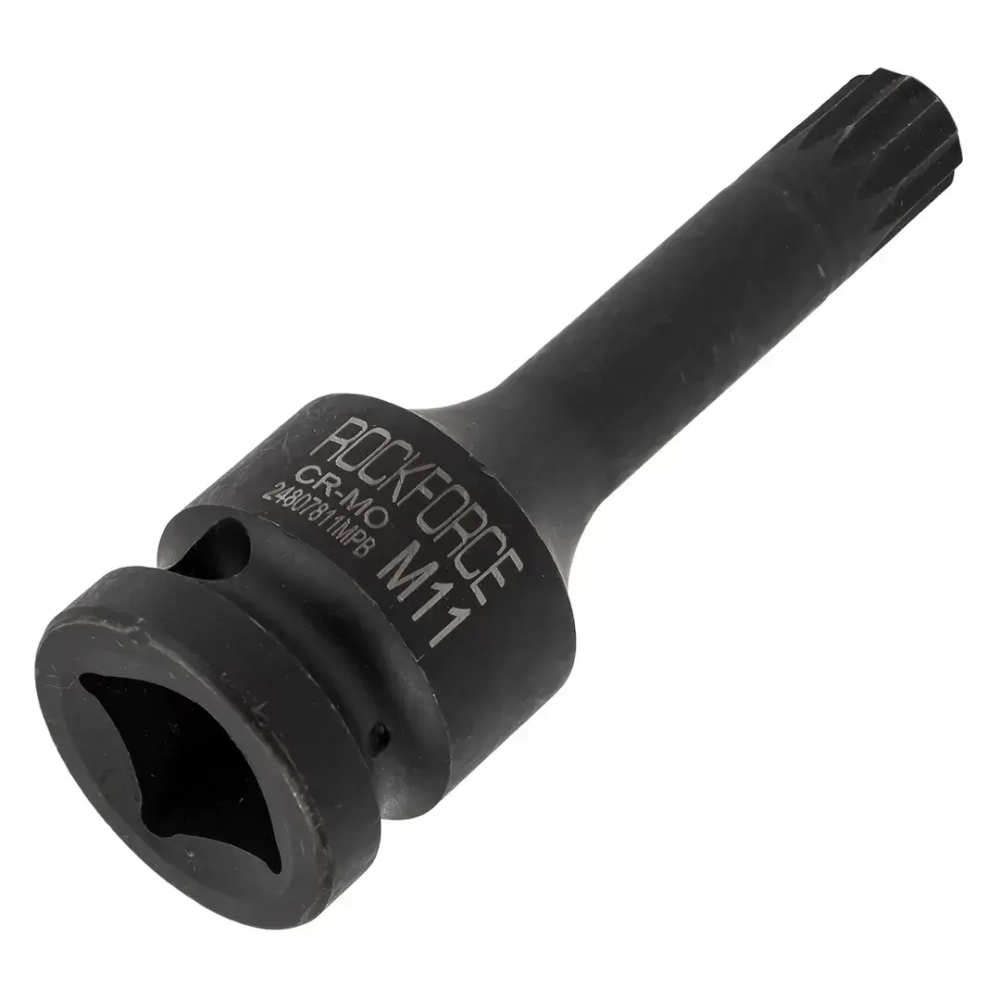 Головка-бита SPLINE ударная 1/2", M11 ROCKFORCE RF-24807811MPB