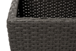 "Капучино" кашпо для цветов плетеное из искусственного ротанга, цвет коричневый