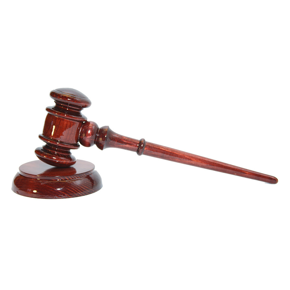 Деревянный молоток судьи (аукционный молоток) из древесины кедра. wg2