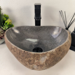 Раковина из речного камня RS-64992 43*34*15 0861