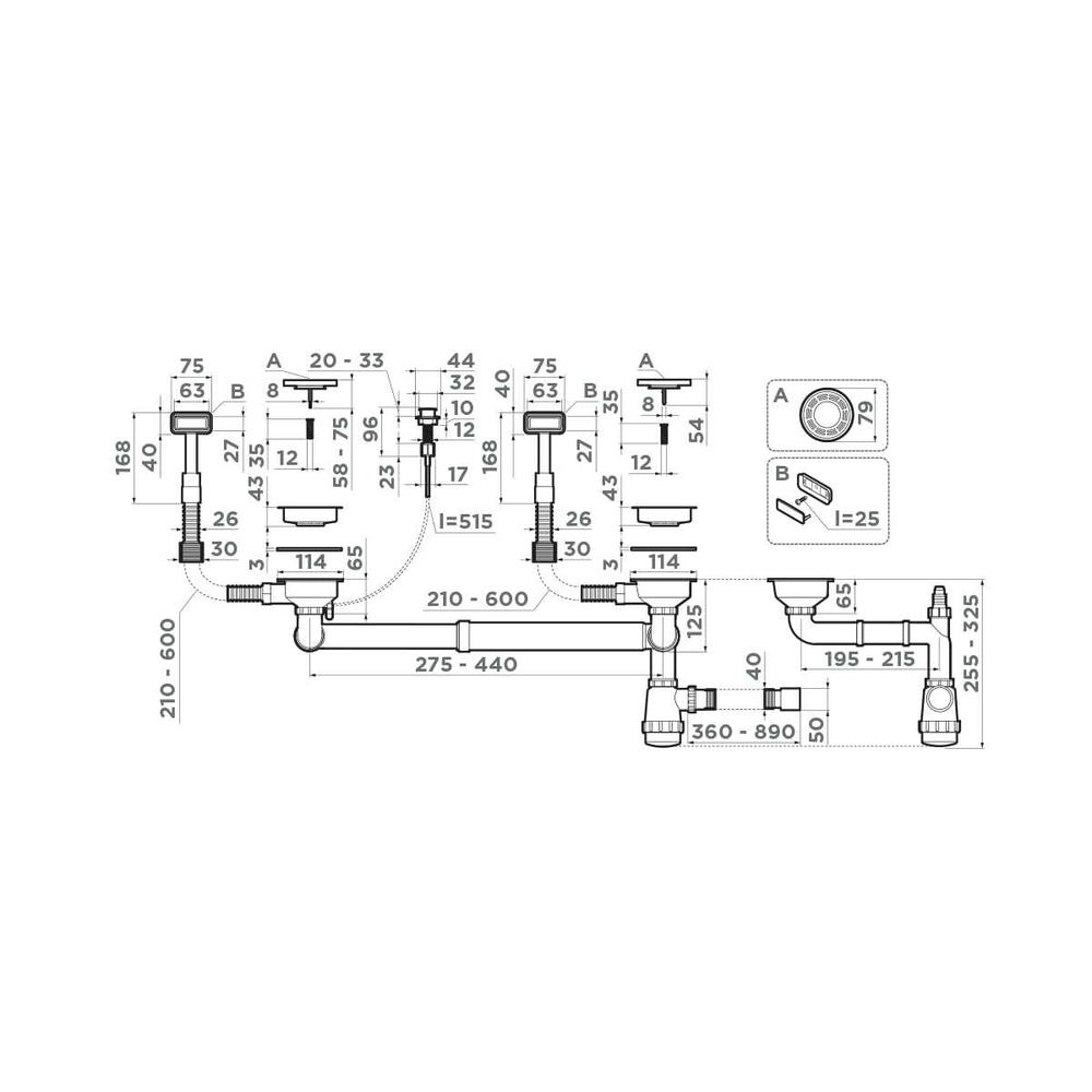 Арматура Omoikiri WK-2-A-IN