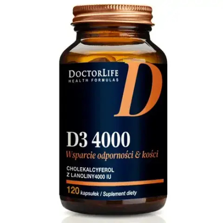 Doctor Life Иммунная и костная поддержка витамин D3 4000 - 120 капсул