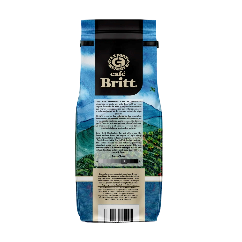 Кофе молотый Cafe Britt Tarrazu montecielo 340 г x 2 шт