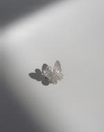 Кольцо бабочка с жемчугом