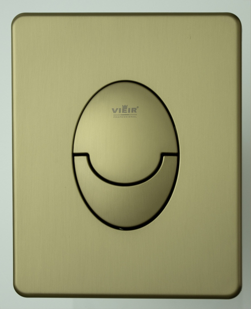 Кнопка ПНЕВМА. для инсталляции с ОВАЛ. клав.  ▊ (МАТ. ЗОЛОТО)  ViEiR  (20/1шт)