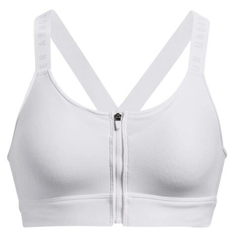 ТОП теннисный Under Armour Infinity High Zip Sports Bra - белый