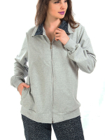 Толстовка К-183Х/серыйштрих