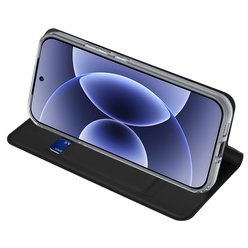 Чехол книжка из PU кожи черного цвета от Dux Ducis для Xiaomi 17, серия Skin Pro Series Case