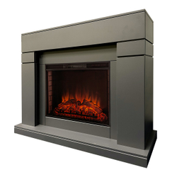 Электрокамин RealFlame Lindelse 26 GR серый, графит c очагом Epsilon 26