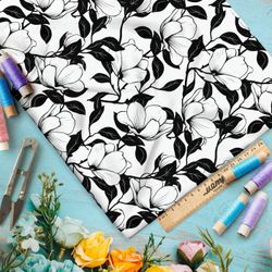 Ткань премиум габардин черно-белые иллюзии