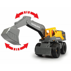 Mack, Volvo Экскаватор-погрузчик 70 см свет звук Dickie Toys 3729012