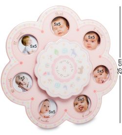 Bellezza Casa CHK-121 Муз. фоторамка «Первые месяцы» (на 7 фото: 5х5)