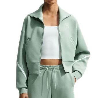 Женская Кофта теннисная Nike Advantage Dri-FIT Full-Zip Tennis - steam/white