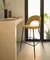 Полубарный стул Mahalia 63 см горчичный