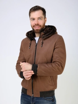 Дубленка зимняя натуральная бомбер