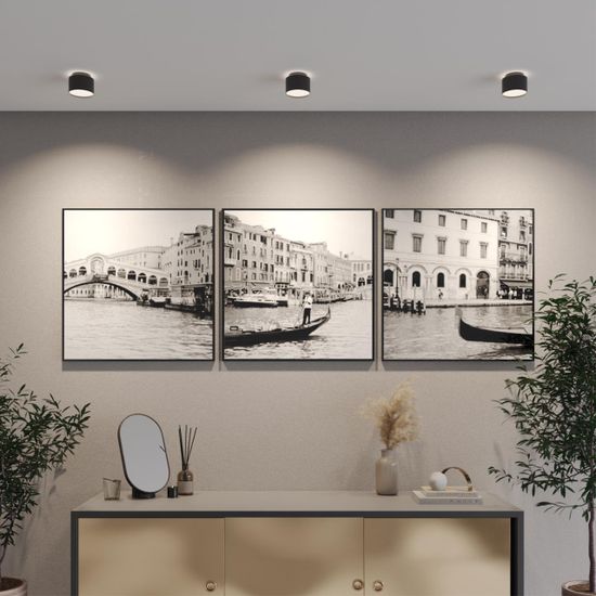 371038 OVER NT25 454 черный Светильник накладной IP20 GX53 12Вт 220-240V LIRIO