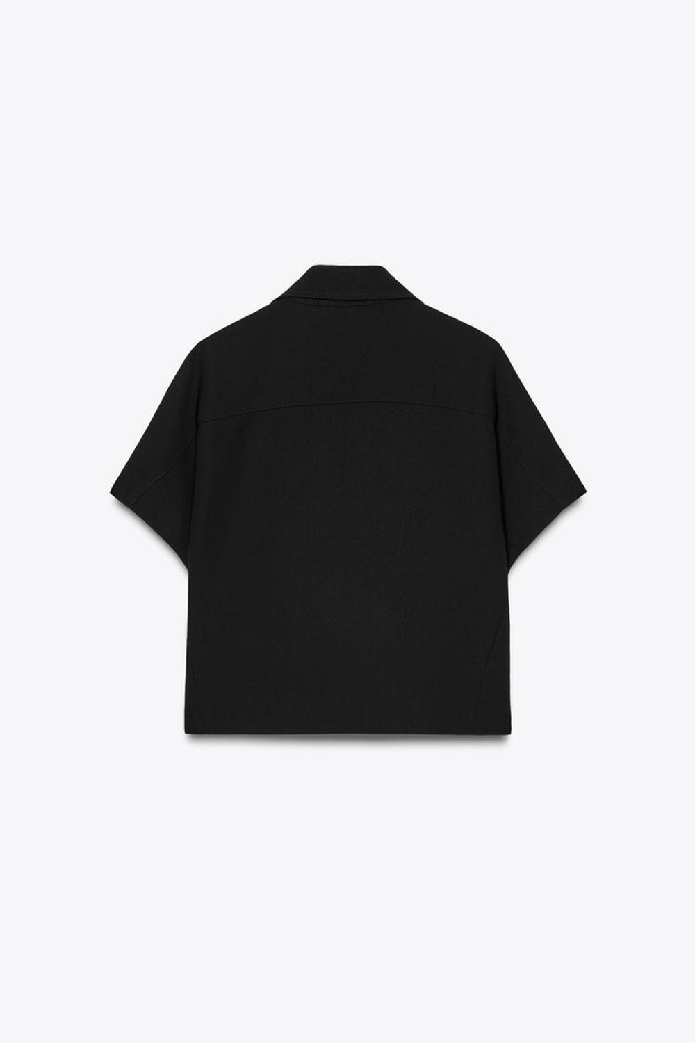 ZARA УКОРОЧЕННАЯ КУРТКА — ZW COLLECTION, ЧЕРНЫЙ