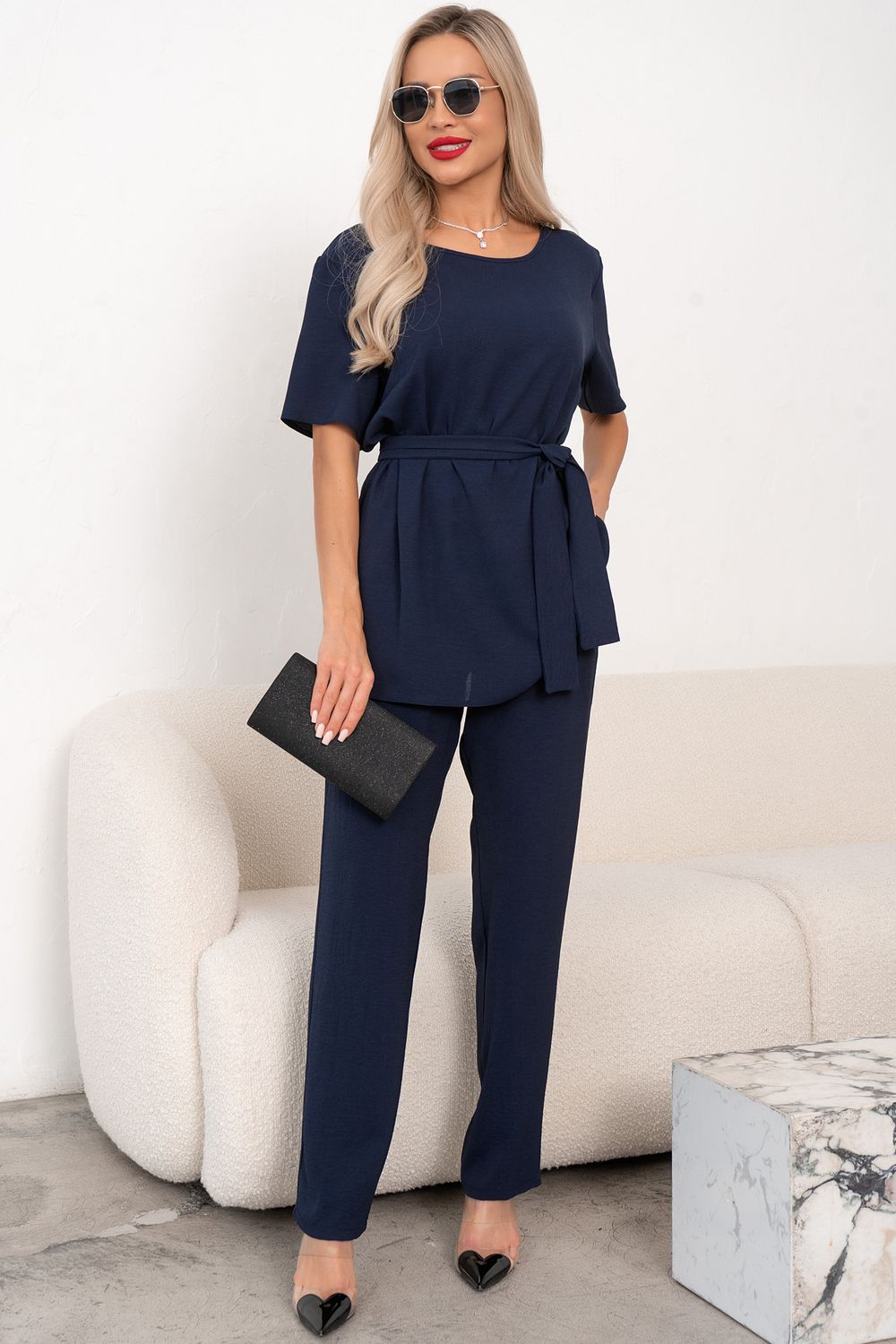 Костюм брючный (синий) К11-90/2 Nikol