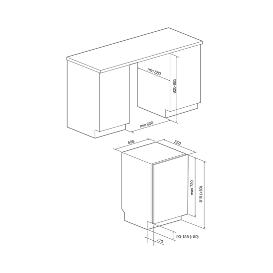 Встраиваемая посудомоечная машина GRAUDE VGE 60.0
