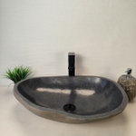Раковина из речного камня RS-66036 60х43х16 из натурального камня