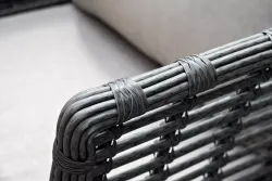 "Валенсия" лаунж-зона из искусственного ротанга, цвет серый