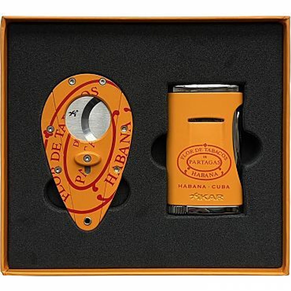 Набор PARTAGAS гильотина и зажигалка XIKAR