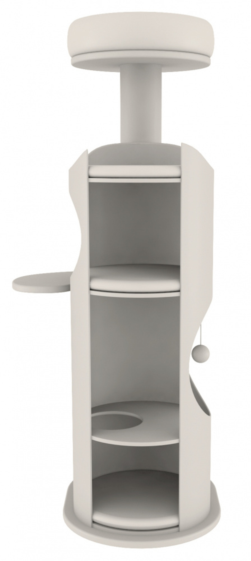 Домик для кошки Juana, 134 см, тёмно-серый/светло-серый, Trixie