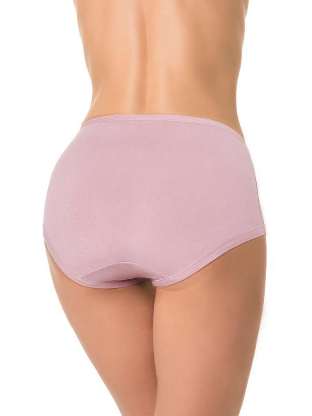 Трусы с высокой линией талии из деликатного бамбукового полотна (Размер: XXL) (Цвет: черный)